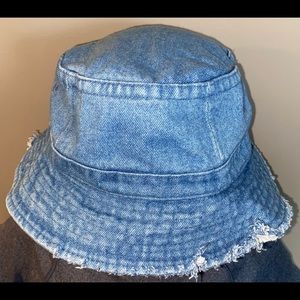 Distressed Denim Bucket Hat